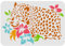 FINGERINSPIRE Leoparden-Schablonen 29,7x21cm Kunststoff-Leoparden-Malschablonen Leoparden-Blumenmuster Wandschablonen Wiederverwendbare Schablonen zum Malen auf Holz, Boden, Wand und Fliesen