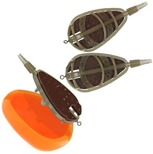 Next Generation Tackle NGT 3 Inline Method Feeder Set - Zylindrisch, Wolfram & Edelstahl, Angelgewichte