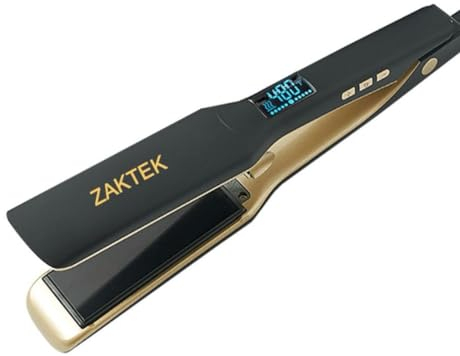 Professional Salon model hair straightener, Infrared technology Nano Titanium flat iron for shiny and ultra-smooth hair, Adjustable heat settings range from 170℉ to 450℉,Suitable for all types of hair