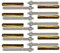10er Set Schwerlastbefestigung Ankerstange + Verbundankerpatrone Stahl verzinkt oder Edelstahl (Stahl verzinkt, M8 x 110 mm)