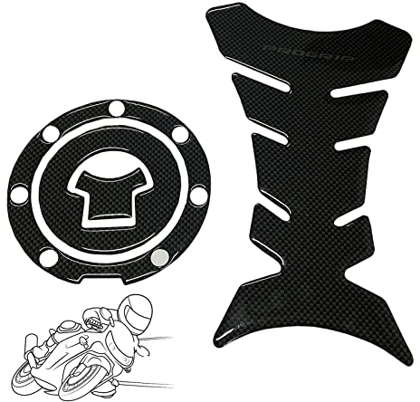 QIUMING Motorrad Tankdeckelschutz 3D Motorrad Tank Aufkleber Tankschutz Pad Tankdeckel-Pad Lackschutz Aufkleber Tankschutz Tankpad für Spreizmotorrädern Geländefahrzeugen Rollern Dekorativen