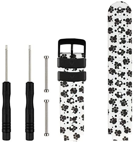 Honecumi Correas de Reemplazo Compatibles Con Garmin Forerunner 735XT, 220/230/235/620/630 GPS, Approach S20 S5 S6 Golf Watch