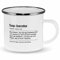wowshirt Emallie Tasse Geschenk für Sap-berater Definition Geburtstag Weihnachten, Farbe:White Metal