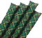 Virsus 4 Paraspifferi con trama SCACCHI per porte e finestre, lunghezza 100 cm, paraspiffero sottoporta universale paravento in tessuto cotone -727 (Verde)