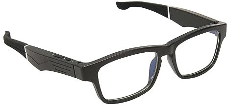 Bluetooth Sunglasses, V5.0 Open Ear Smart Glasses Listen Musics & Calls, Noise Cancelling Sports Audio Glasses with Blue Light Filter & Polarized Lenses, One Key Touch Control