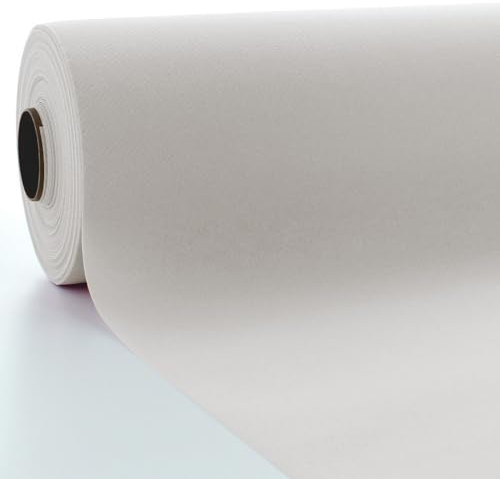 serviettendirekt.de ALLES FÜR DEN GEDECKTEN TISCH | Airlaid Tischdeckenrolle | 118 cm x 25 m | 1 Stück/Rolle | Rollenware | Tischdecke | Tischtuch | Meterware auf Rolle (Pebble Stone)