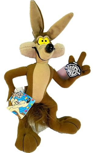alles-meine.de GmbH Kuscheltier - Looney Tunes - Wile E. Coyote - 33 cm - Plüschtier Baby Kleinkinder Kinder Schmusetier - Karl Willi Willy Kojote