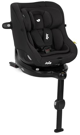 JOIE – I-PIVOT 360 – Siège auto bébé pivotant 360° i–Size naissance à 105 cm (0–4 ans) – Isofix et Jambe de force – Dos et face route – inclinable, compact pour petite voiture – Coloris Shale