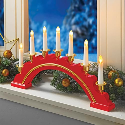 Coopers of Stortford LED Candle Arch Christmas Decoration