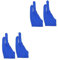 COLLBATH 2sets Artist Two Finger Curved Gloves Drawing Glove for Sketch Size l Blue Material Spandex Anti-Sweat Comfort 2pcs*2