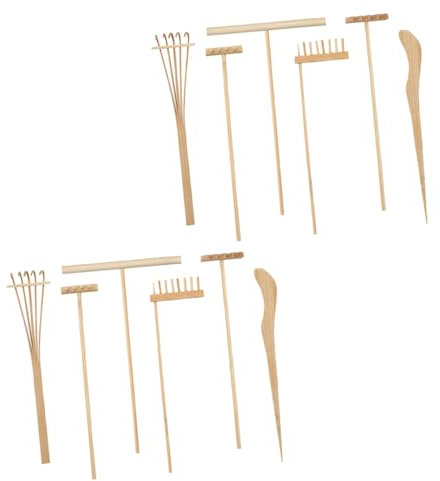 Alasum 2ensembles Râteaux De Jardin Zen Outils De Décoration pour Et Art du Thé Accessoires Élégants pour Créer Un Jardin Zen