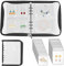 EEEKit Earrings Zipper Book, 120 Grids 50 Zipper Bags Transparent Jewelry Binder, Travel Jewelry Organizer Book for Ring