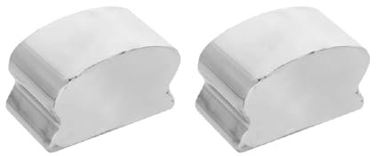 2 Pack Handrail Cap, Stainless Steel Horseshoe Shaped Handrail End Caps, Staircase Steps Hand Rail End Cover Handrail Fittings