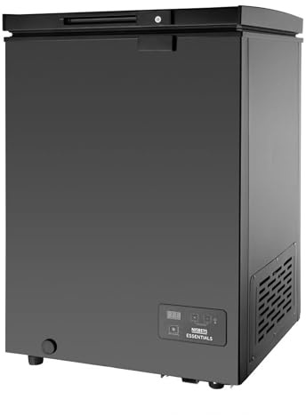 Nisbets Essentials Commercial Chest Freezer, 93Ltr 574mm | Provides reliable frozen storage for professional kitchens, preserving stock at optimal commercial temperatures.