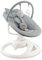 MoMi Babywippe PEARL für Babys bis 9 kg, 360° drehbarer Sitz, LED-Panel, Bluetooth, Fernbedienung, Batterie- oder Netzbetrieb, Netzteil mit USB-Kabel, 5-Punkt-Sicherheitsgurt, Bügel und Spielzeug