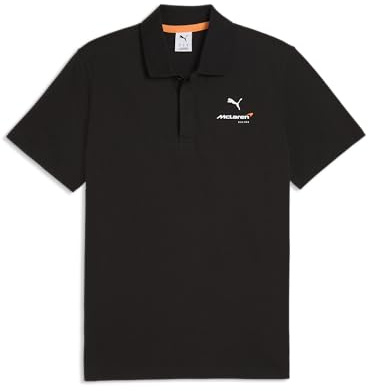 PUMA McLaren F1 Herren Classic Poloshirt | Kurzärmel mit Knopfkragen, McLaren Racing und PUMA-Branding, Unisex-Standardpassform, Offiziell lizenziert