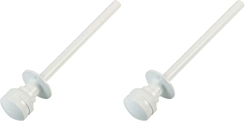 Amig - Goupille de verrouillage pour fenêtres courroies en bois ou aluminium Mod.40 | Convient pour sécuriser les magasins | Fermeture de sécurité zamak finition blanche | Dimensions : Ø 30 x 152 mm