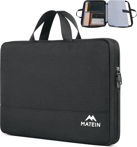 MATEIN Laptop Bag 14 Inch, 14 Inch Laptop Sleeve for Macbook Pro M5 Pro/Max | TSA Water Resistant Laptop Case 14 Inch Compatible with Dell, Acer, ASUS, HP, Lenovo, Macbook Neo, Gift for Women Men, Black