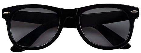 Boland 02546 - Partybrille Blues, 1 Stück, Einheitsgröße, schwarzes Gestell, dunkle Gläser, Kunststoff, Blus Brothers, Sänger, Sonnenbrille, Mafia, Accessoire, Karneval, Sommer, Verkleidung, Kostüm