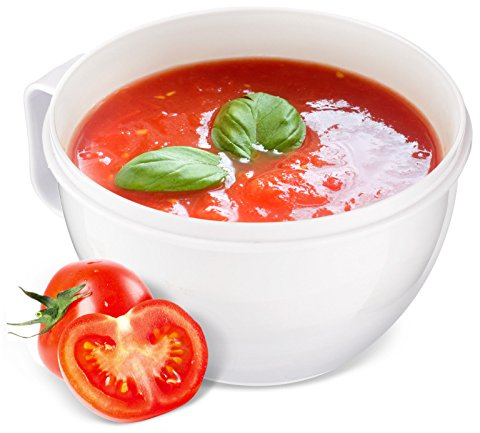 BS 2 x 1 Litre Microwave Safe Soup Lunch Food Travel Work Cup Mug