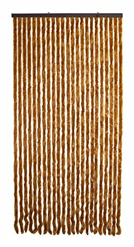 VERDELOOK | Tenda Ciniglia da Sole 100x220 cm, Bronzo, Fili: 23, Tenda per Porta Anti Insetti e Luce