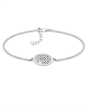 Elli Armband Damen Lebensblume Cut-Out in 925 Sterling Silber