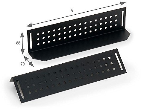 Triton RAC-NL-X01-X1 48,26 cm (19 Zoll) Gleitschienensatz, für 600 mm Schranktiefe schwarz