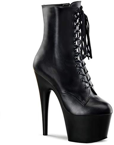 Pleaser ADORE-1020 Blk Leather/Blk UK 4 (EU 37)