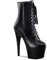 Pleaser ADORE-1020 Blk Leather/Blk UK 4 (EU 37)
