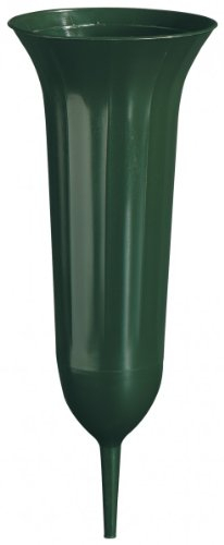 GRABVASE rund aus Kunststoff, Höhe:21 cm