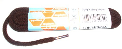 Ringelspitz Schnürsenkel Kordel Dunkelbraun 3mm dick