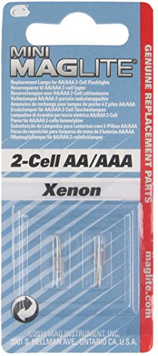 Bombilla rabillos 3V (2,3V) 0,9W 8mm Bi-Pin Xenon LM2A001 Maglite (Blister 2uds)