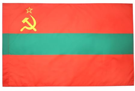 AZ FLAG - Drapeau Transnistrie - 90x60 cm - Drapeau République Moldave Du Dniestr - Moldavie 100% Polyester Avec Fourreau et Cordelette - Pavillon 50 g