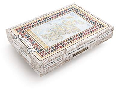 History Portal Limited edition 1000 Piece Jigsaw Puzzle - Map of Clans and Tartans of Scotland