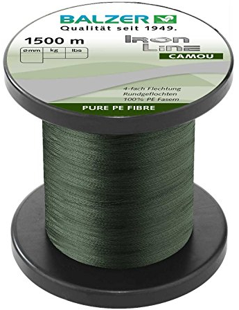 Balzer Iron Line Camou geflochtene Schnur 0.10mm 1500m