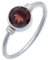 Ring 925 Silber Granat roter Stein Edelstein echt Silber Damen Sterling Silber Geschenk