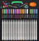 Funnasting Metallic Marker Pens, 20 Colors Glitter Art Pens Set for Card Making, Photo Album, Scrapbook, DIY Art Crafts, Stone, Plastic Wood