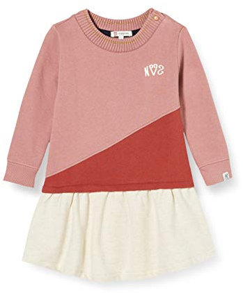 Noppies G Dress LS Smithfield Vestito da Gioco, Rosa antico-P603, 80 Bambina