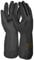 HandschuhMan. 1 Paar Schwarze Gummihandschuhe Neopren, lebensmittelgeeignet, Chemikalienbeständig (7/S)