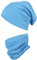 TupTam Kinder Beanie Mütze Schlauchschal Set Übergangszeit, Farbe: Jeans, Größe: 52-54