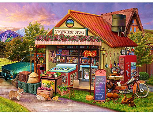Jigsaw Puzzle 1000 Piece for Adults convenience Store Fun Family Puzzles for Adults Teens Kids 1000 Pieces Impossible Puzzles Games Gift Toys Home Decoration (27.6x 19.7)…