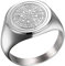 Joliernelle Herren Kompass Ring Silber Siegelring Edelstahl Reisegeschenk Größe 54