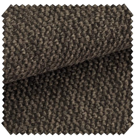 novely® MATERA - Grob Gewebter Mélange Möbelstoff - UV-Beständiger Polsterstoff - Pflegeleichte Meterware 1lfm | Farbe: 20 Dunkelbraun
