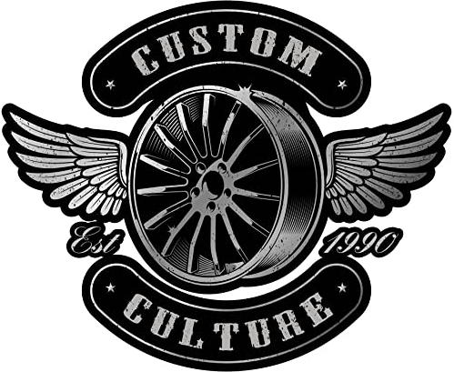 Samunshi Custom Culture Rim Aufkleber Autoaufkleber für Motorrad Fahrrad Roller oder Auto Sticker Chopper Hot Rod Bopper Enduro Motocross Rockabilly Vintage R (10x8cm Custom Culture Rim)