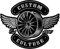 Samunshi Custom Culture Rim Aufkleber Autoaufkleber für Motorrad Fahrrad Roller oder Auto Sticker Chopper Hot Rod Bopper Enduro Motocross Rockabilly Vintage R (10x8cm Custom Culture Rim)
