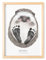 DEL MÀ Unique & Personal Baby Fußabdruck Bild Mit Rahmen Personalisiertes Tier Poster Für Babyzimmer Kinderzimmer (OHNE FARBE) (Igel, DIN A3 | Fußlänge 9-16cm | Alter 6 Mon. - 4 Jahre)