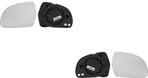 Johns, Espejo retrovisor de cristal para Audi A3 8P 08 – 10 LR set con soporte.