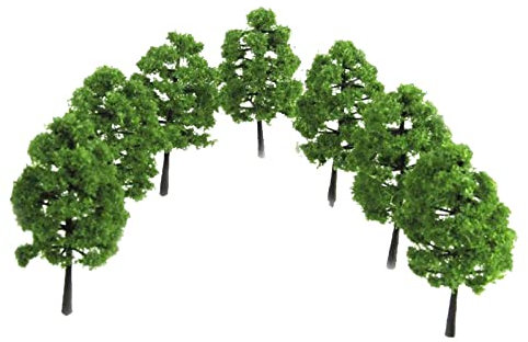 PETSTIBLE Lot de 40 arbres miniatures pour diorama de chemin de fer 1:100 3,5 cm