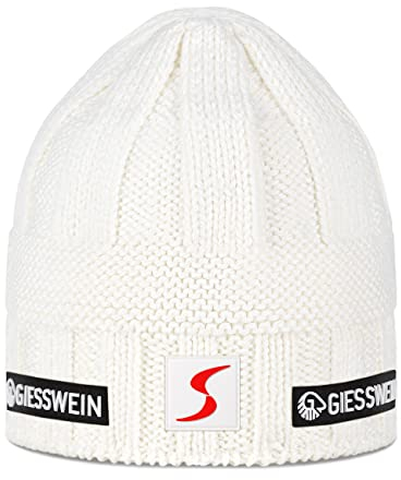 GIESSWEIN ÖSV Cap Obersberg - Merino Mütze mit Fleece Innenfutter, Ski Austria Beanie, Damen & Herren Strickmütze aus Merinowolle, Warm gefütterte Skimütze, Unisex Wintermütze