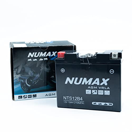NUMAX NTS12B4, YTX12B-4 Motorcycle/Motorbike Battery - Sealed & Activated